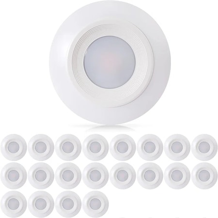 Megaman 6in. LED Flush Mount Disk Light Ceiling Light 9.5Watt, 800 Lumens, Dimmable, Soft White 2700K, 20PK MXTL1031-827-20P